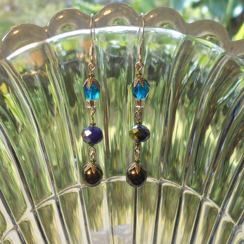 Glass beaded earrings